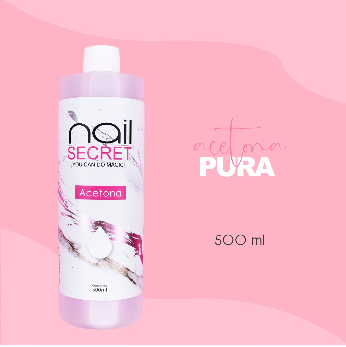 Acetona pura 500 ml - Nailsecret