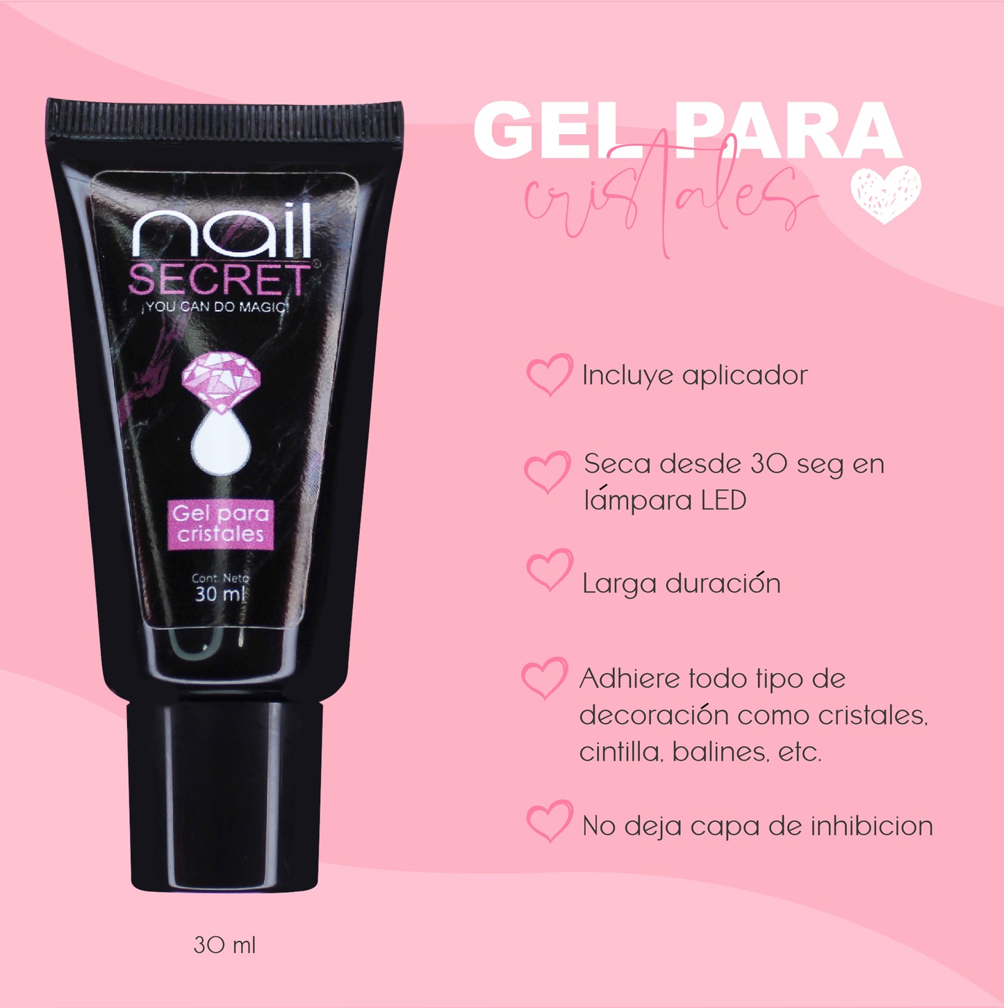 Gel para Cristales 30 ml - Nailsecret