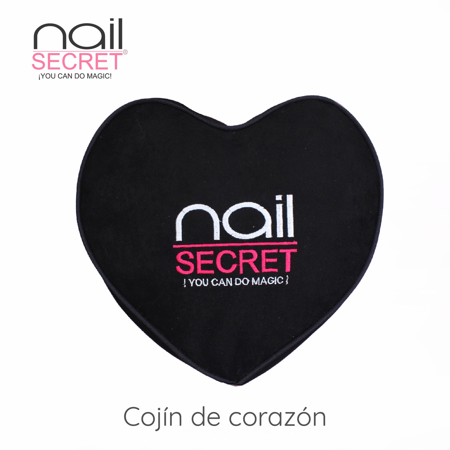 Cojín de corazón negro - Nailsecret