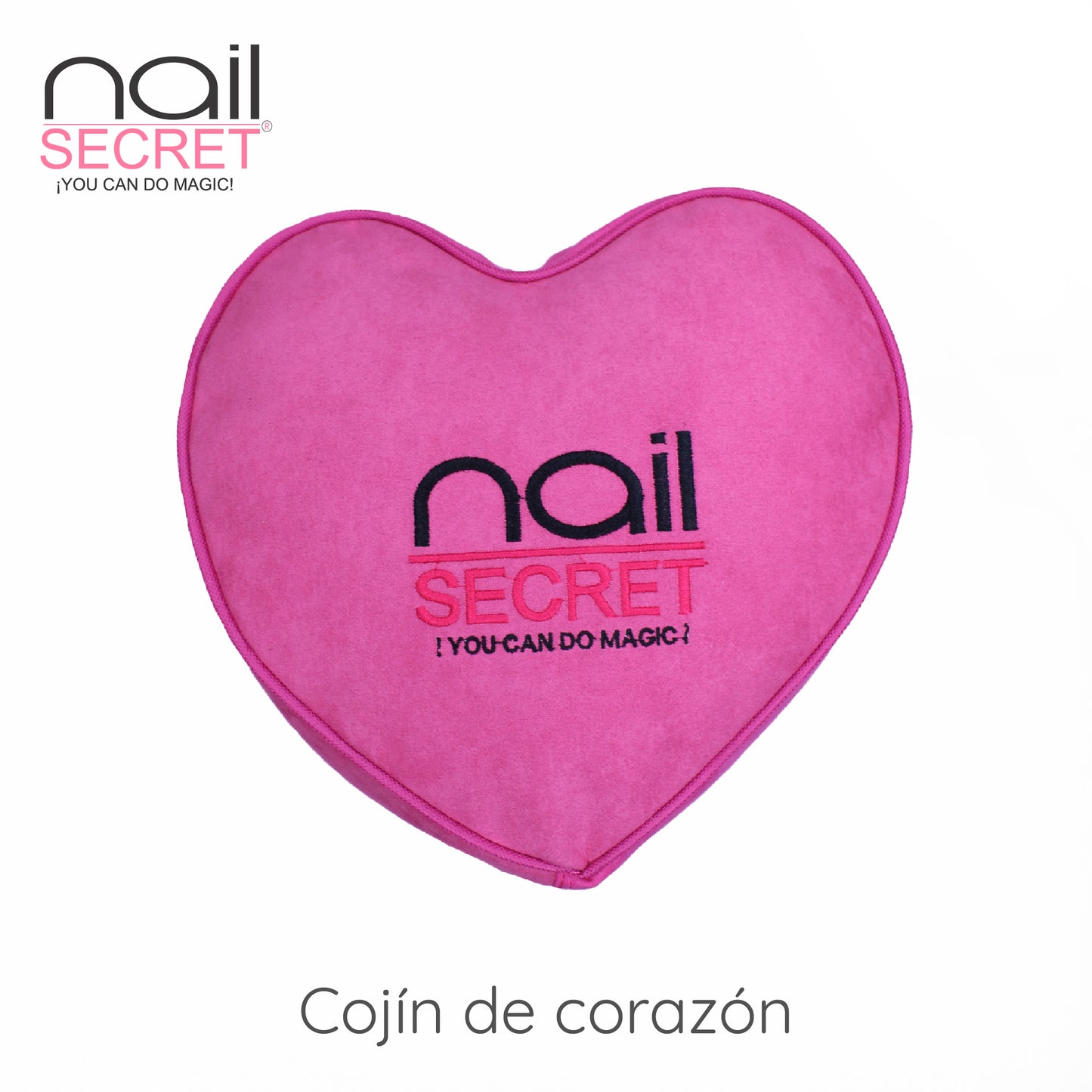 Cojín de corazón rosa - Nailsecret