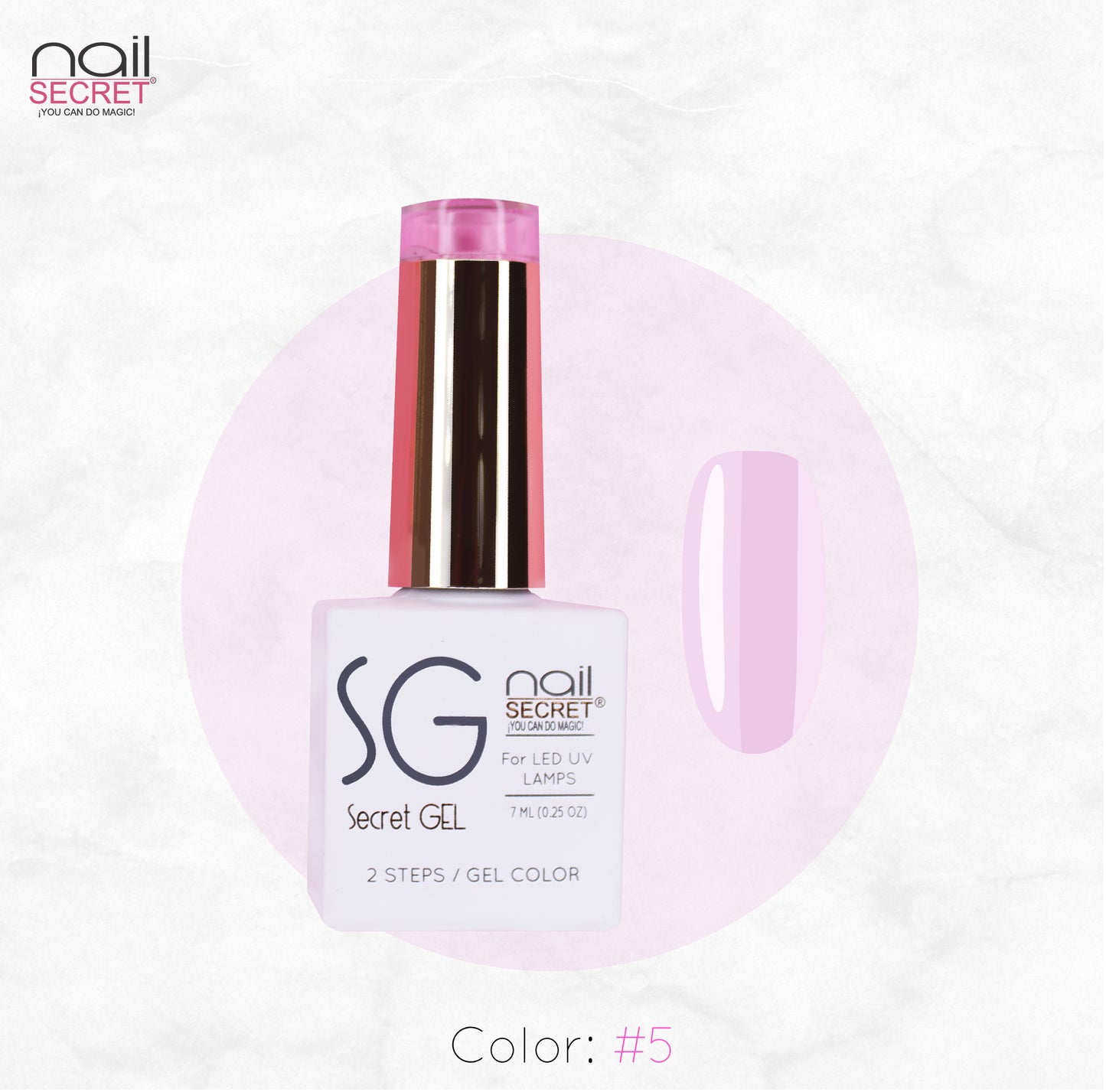 Secret Gel 7 ml - Color 05 - Gel de color Nailsecret