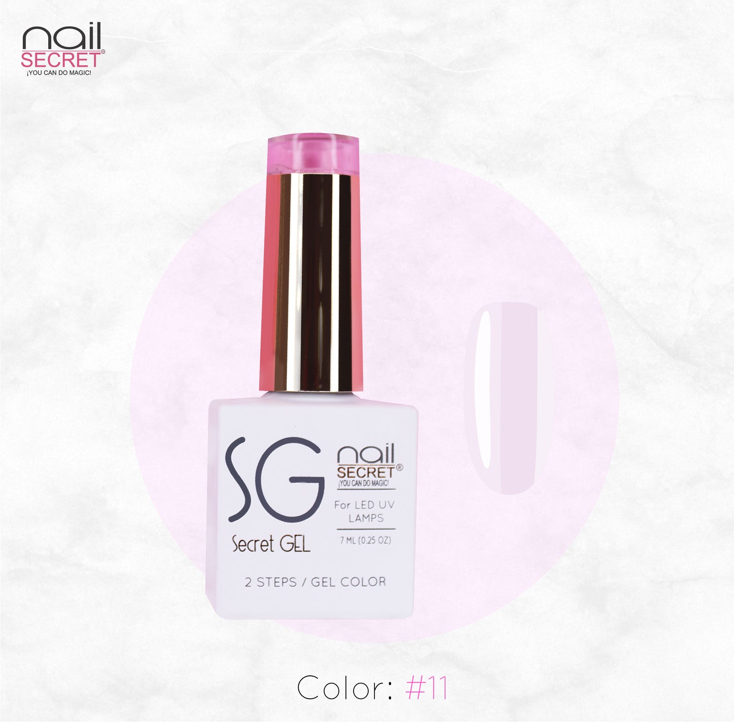 Secret Gel 7 ml - Color 11 - Gel de color Nailsecret