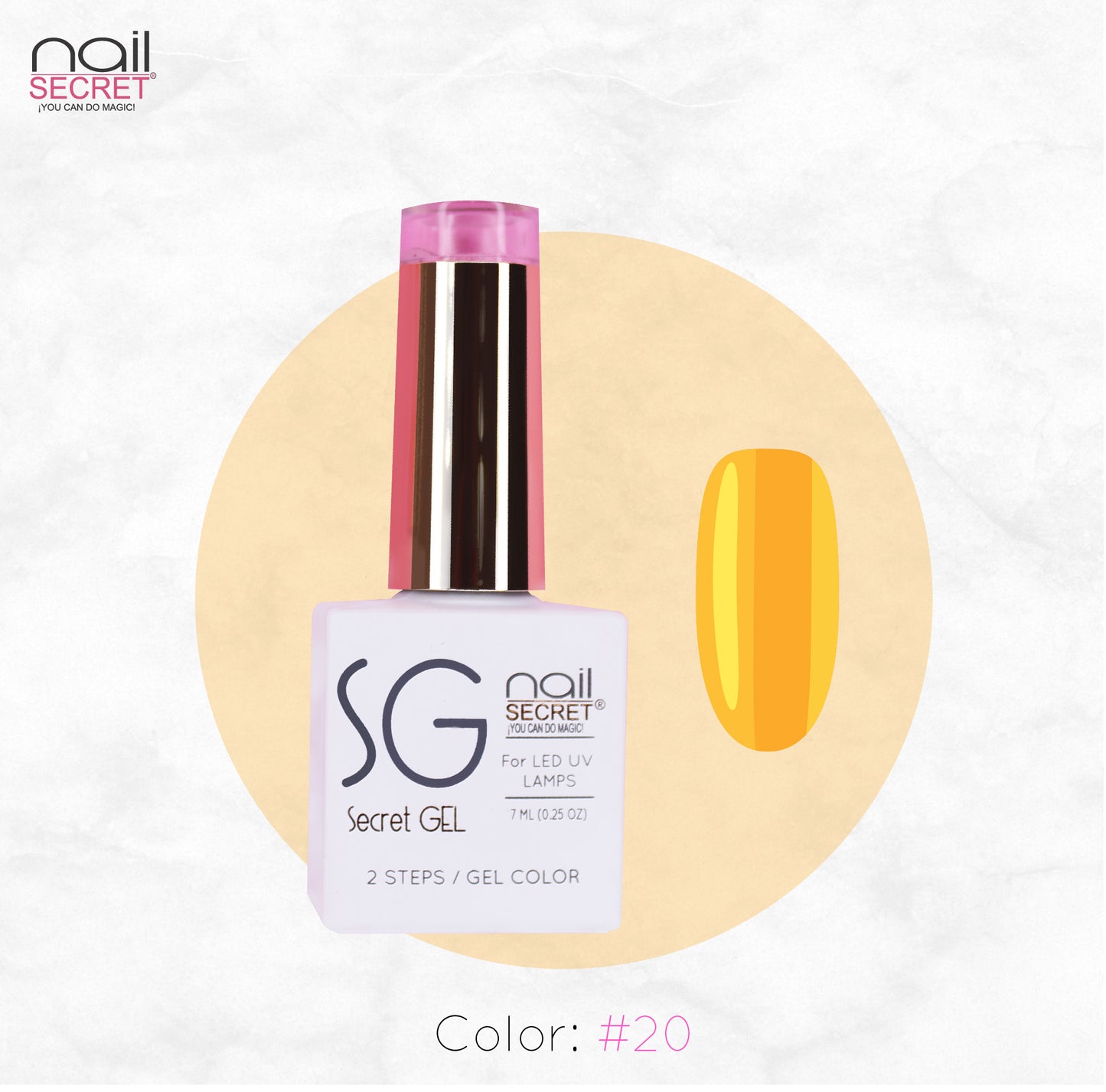 Secret Gel 7 ml - Color 20 - Gel de color Nailsecret