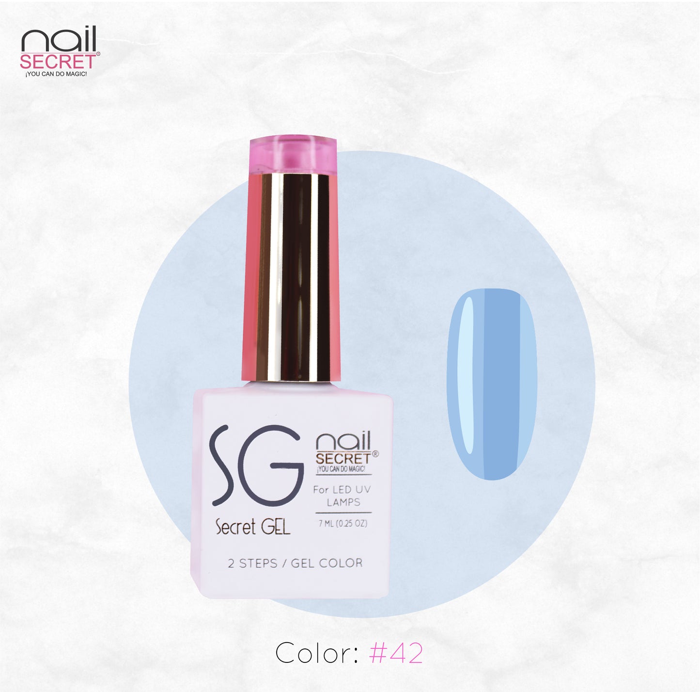 Secret Gel 7 ml - Color 42 - Gel de color Nailsecret