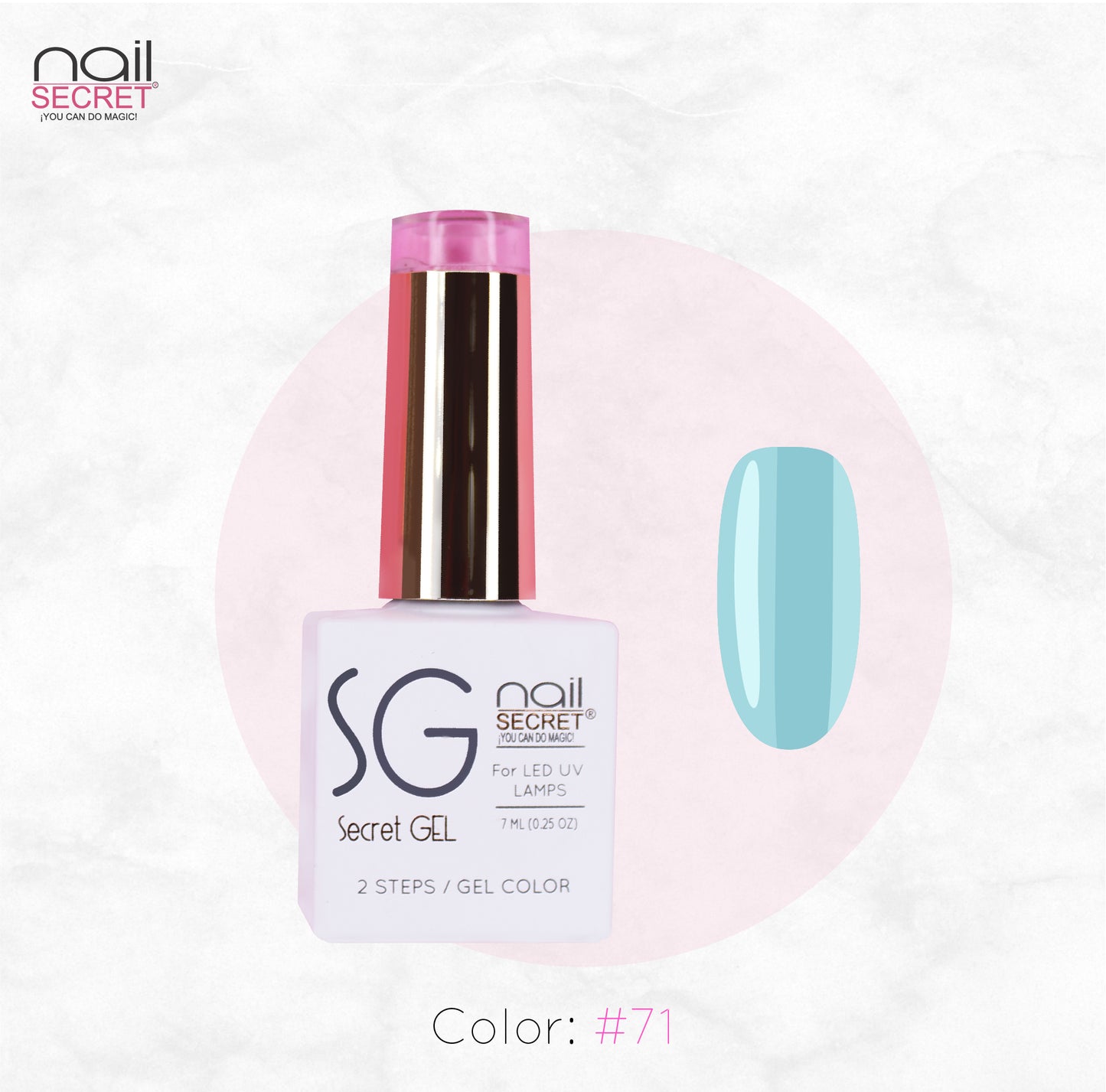 Secret Gel 7 ml - Color 71 - Gel de color Nailsecret