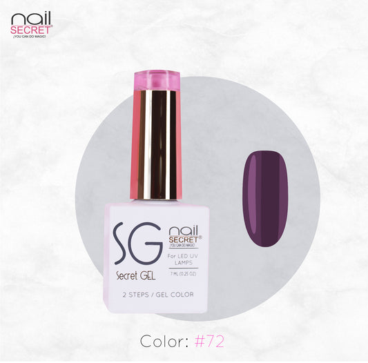 Secret Gel 7 ml - Color 72 - Gel de color Nailsecret