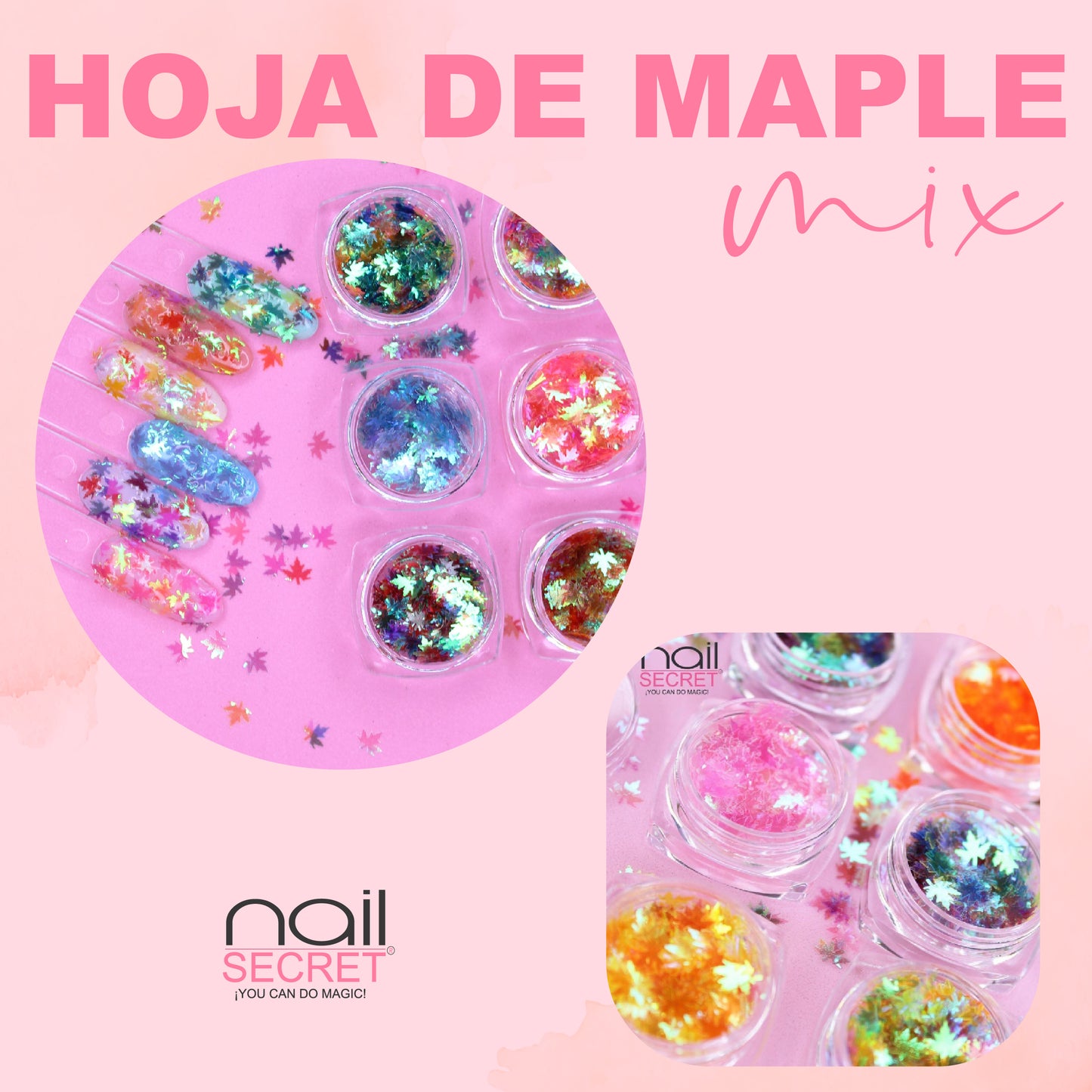 Hojas de maple tornasol