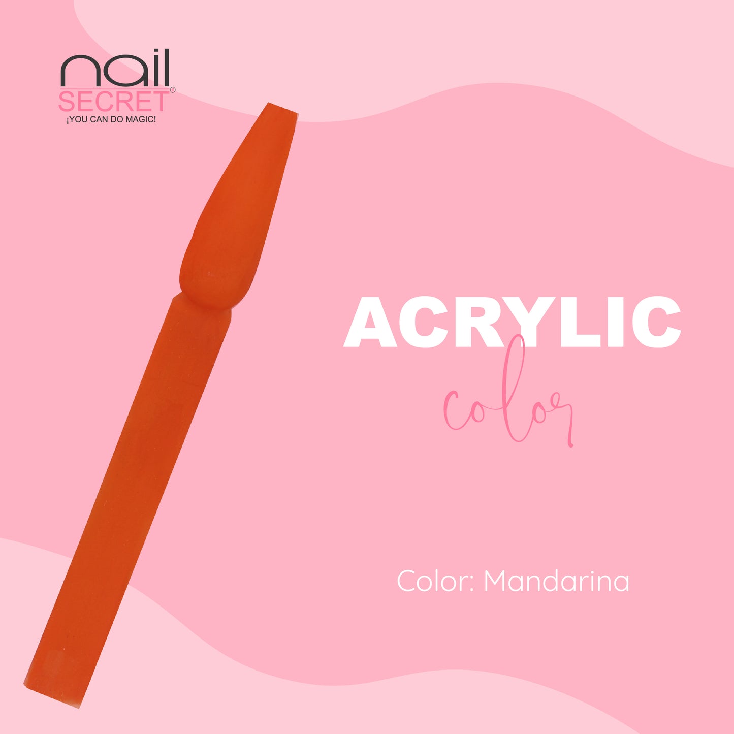 Acrílico de color MANDARINA - Nailsecret