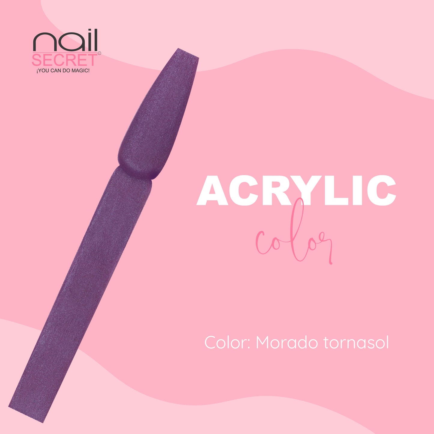 Acrílico de color MORADO TORNASOL - Nailsecret