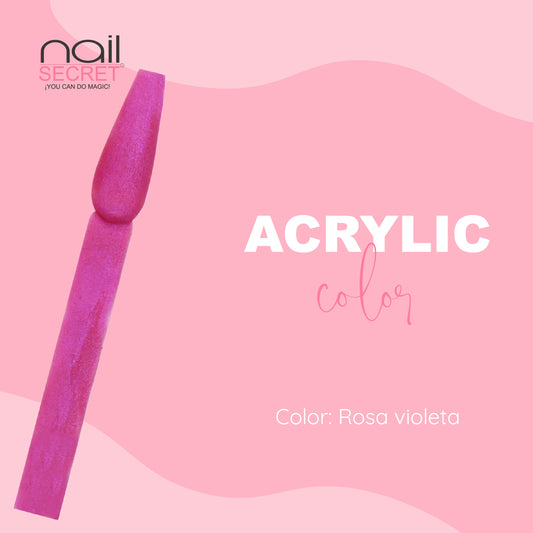 Acrílico de color ROSA VIOLETA - Nailsecret