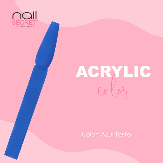 Acrílico de color AZUL FOSFO - Nailsecret