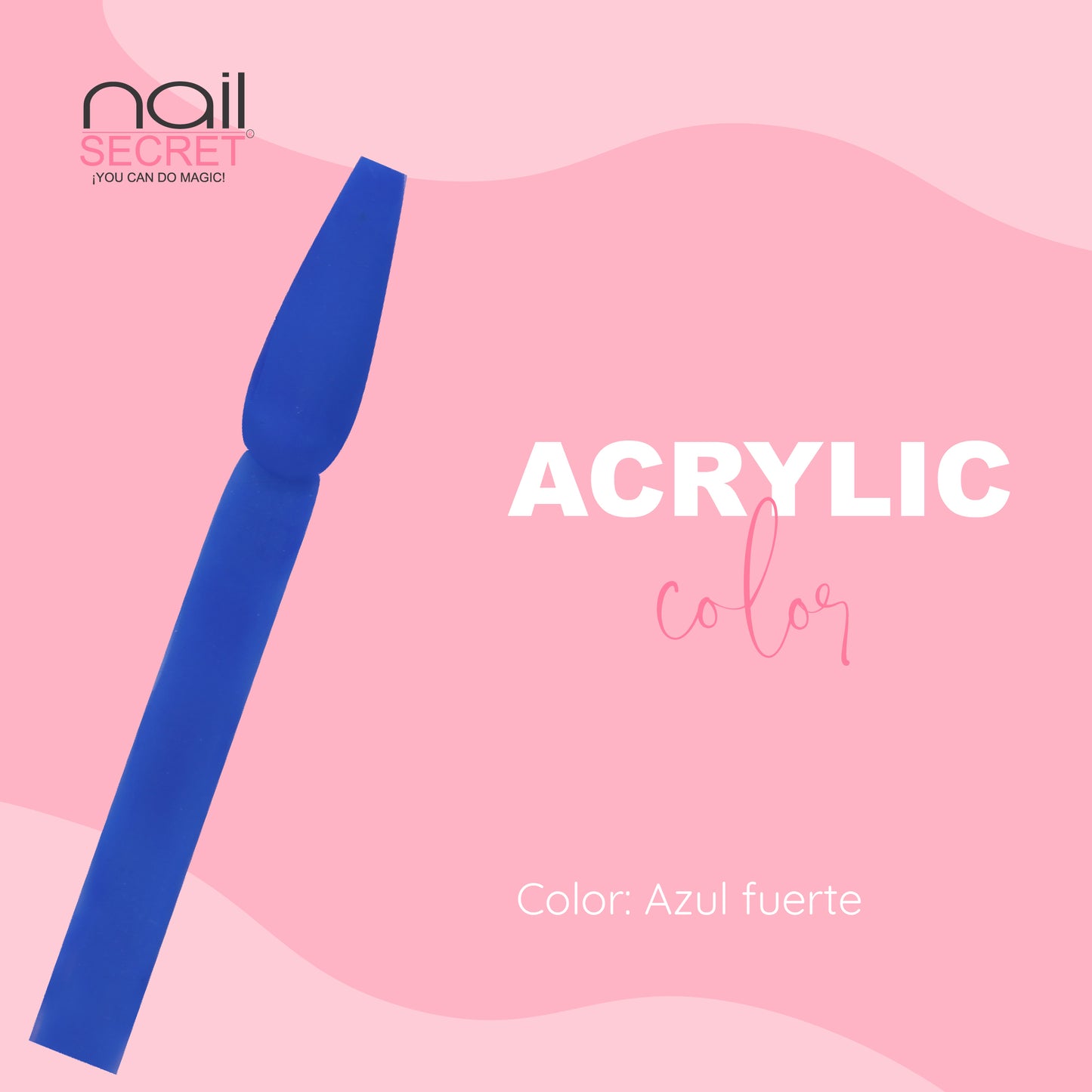 Acrílico de color AZUL FUERTE - Nailsecret