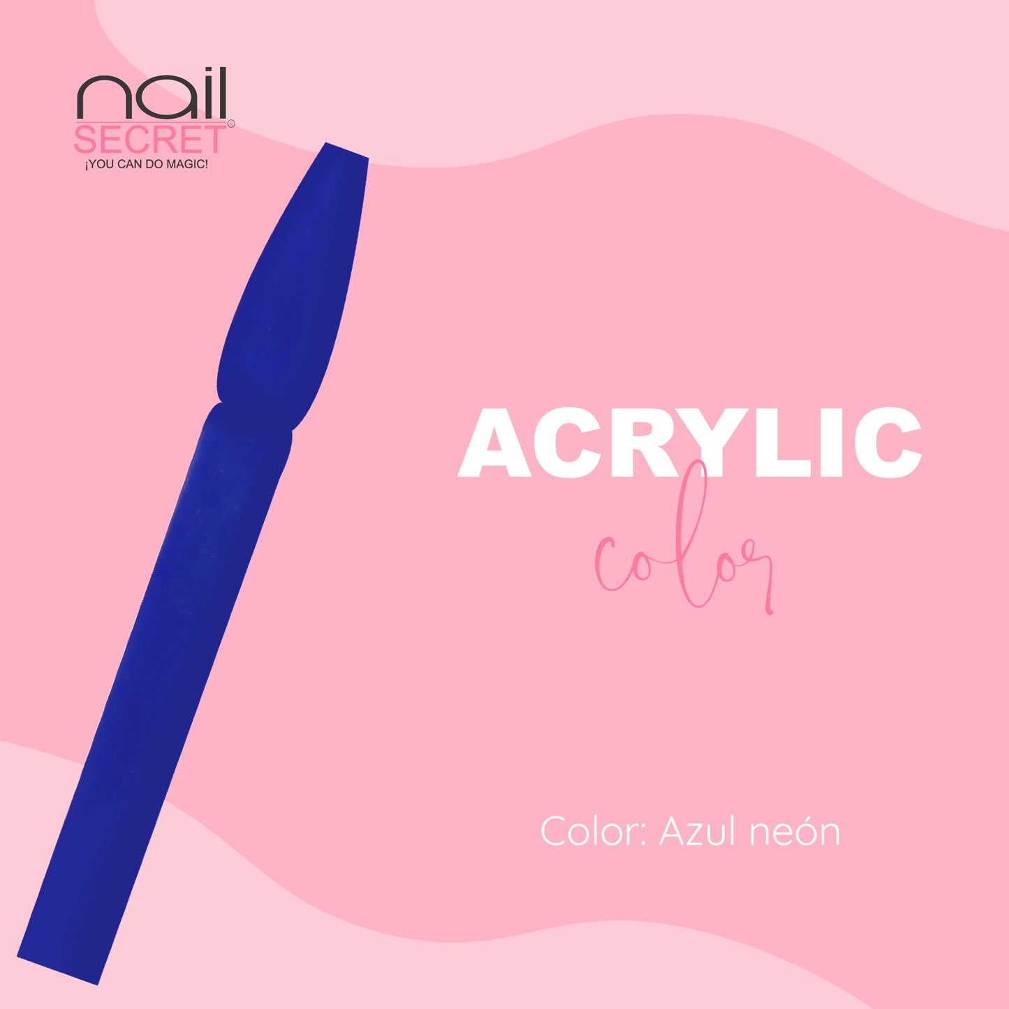 Acrílico de color AZUL NEÓN - Nailsecret