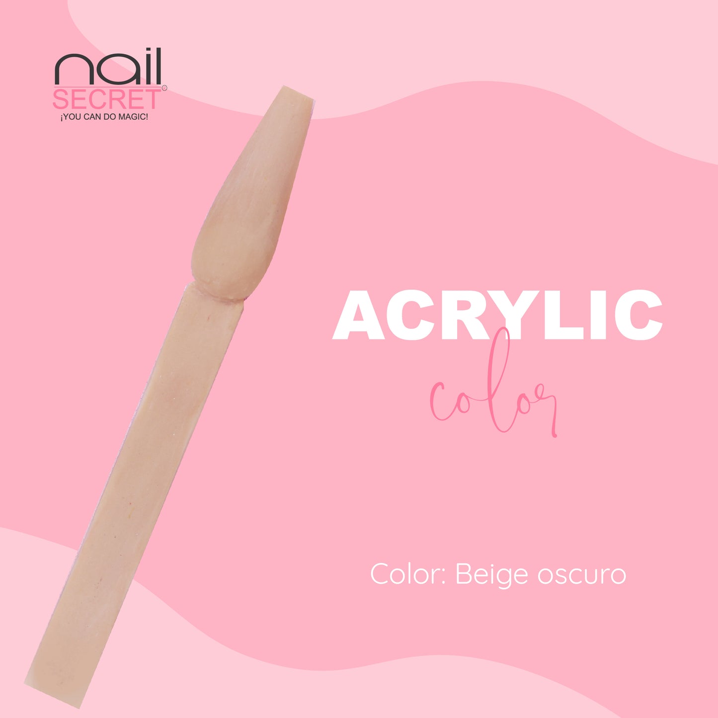 Acrílico de color BEIGE OSCURO - Nailsecret