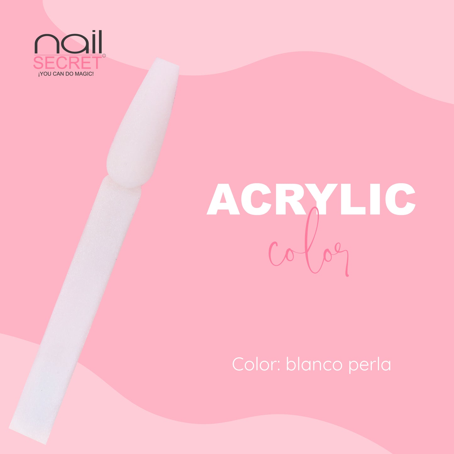 Acrílico de color BLANCO PERLA - Nailsecret