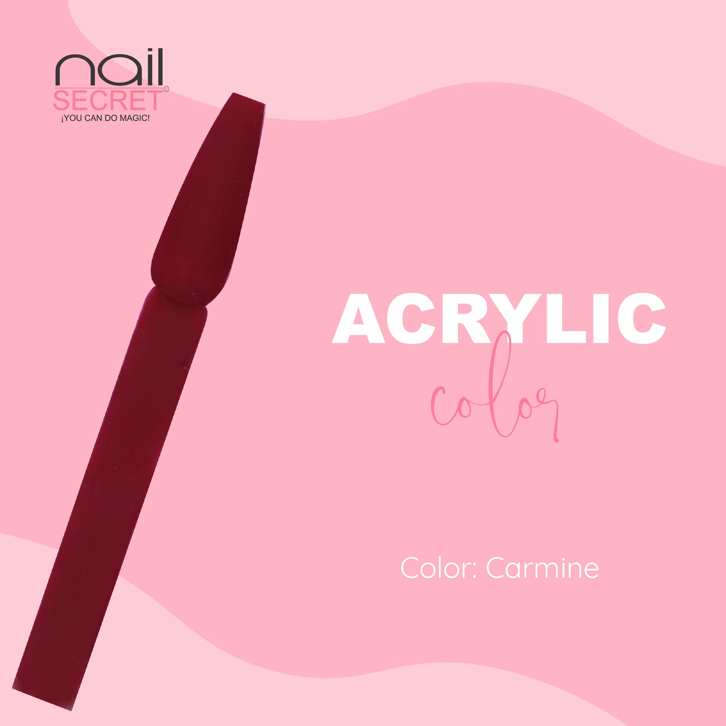 Acrílico de color CARMINE - Nailsecret