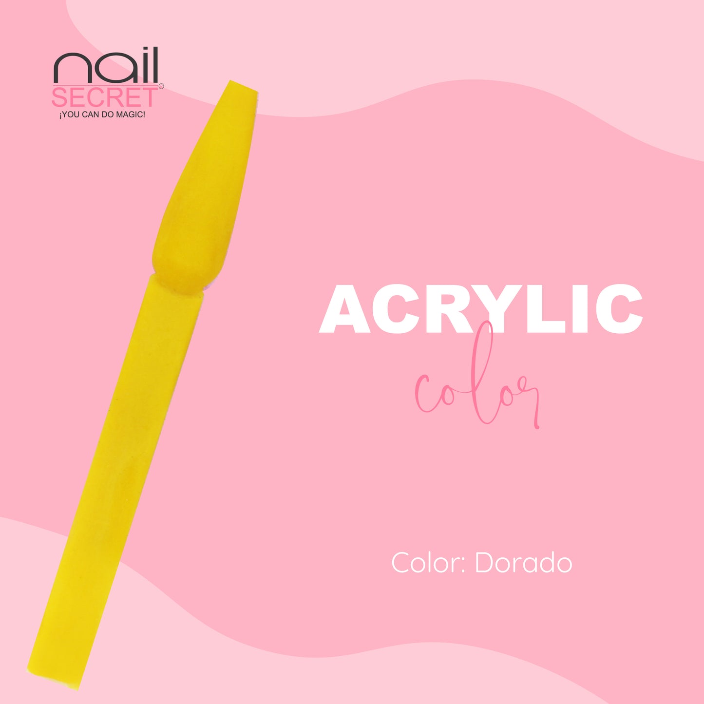 Acrílico de color DORADO - Nailsecret