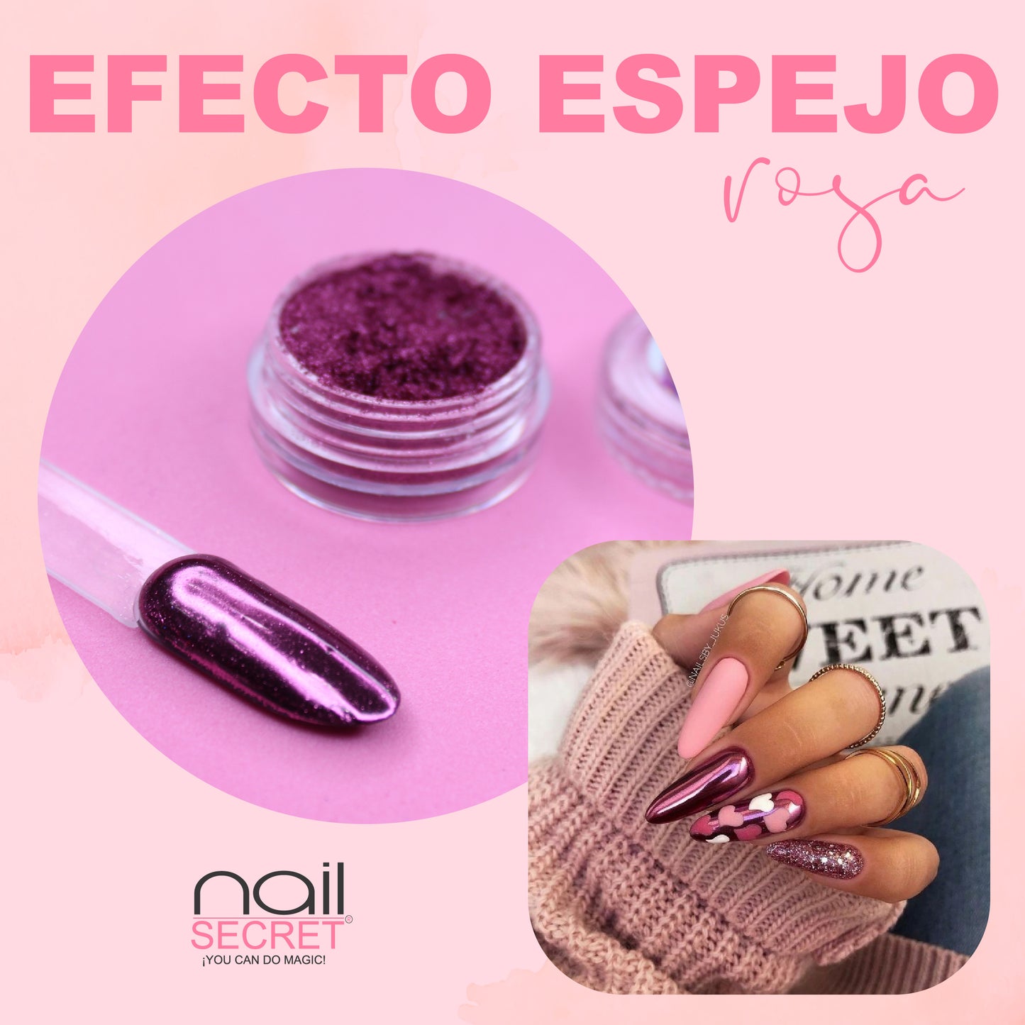 Efecto espejo rosa 2