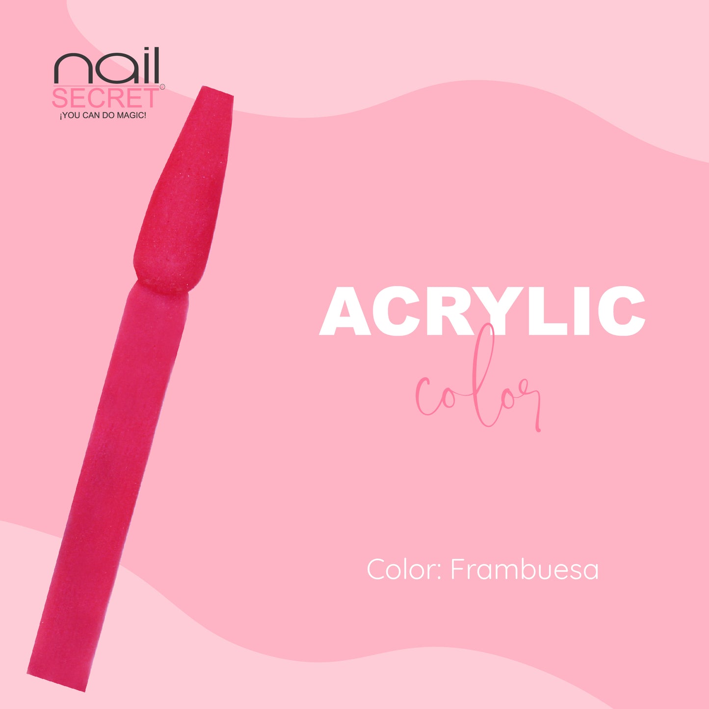 Acrílico de color FRAMBUESA - Nailsecret