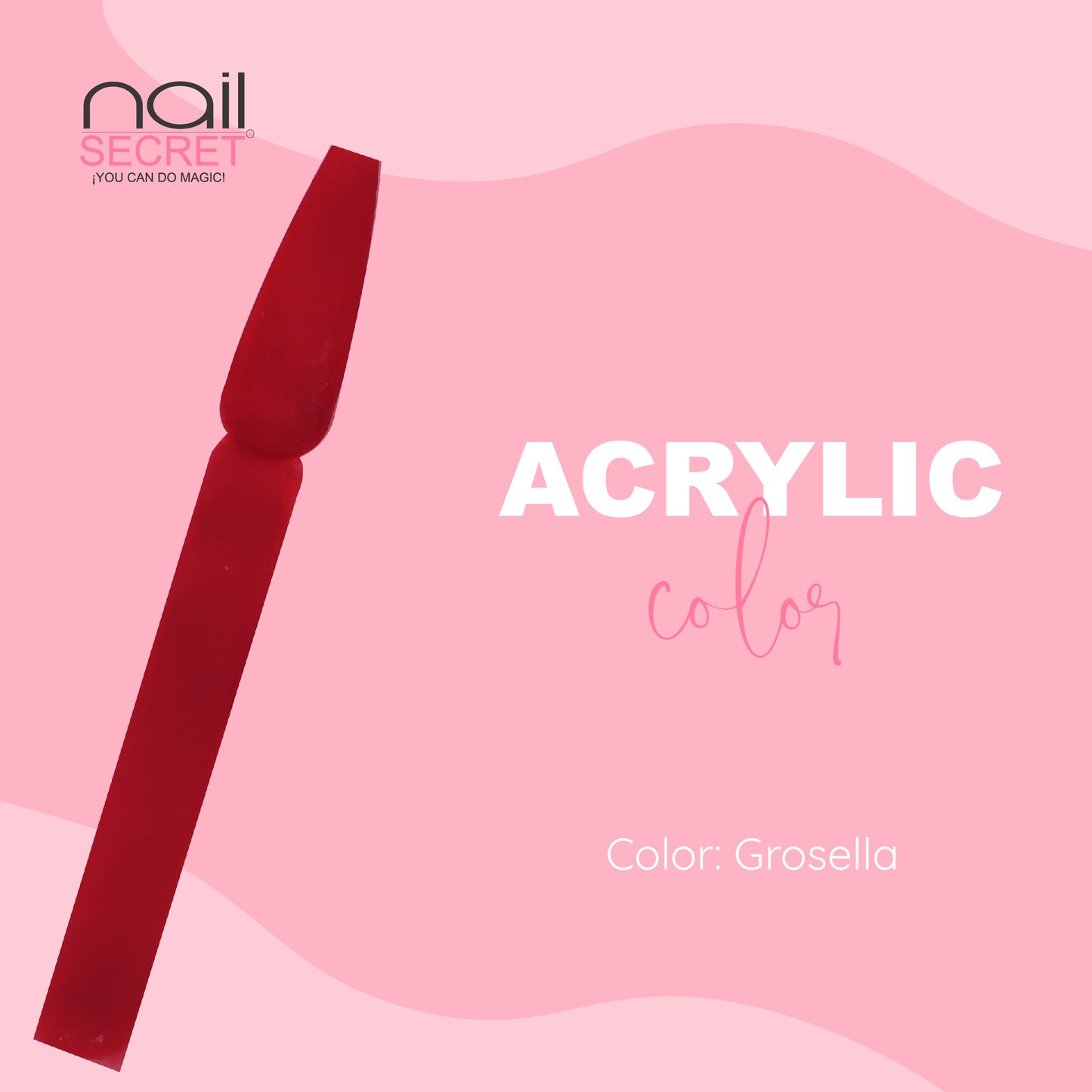 Acrílico de color GROSELLA - Nailsecret