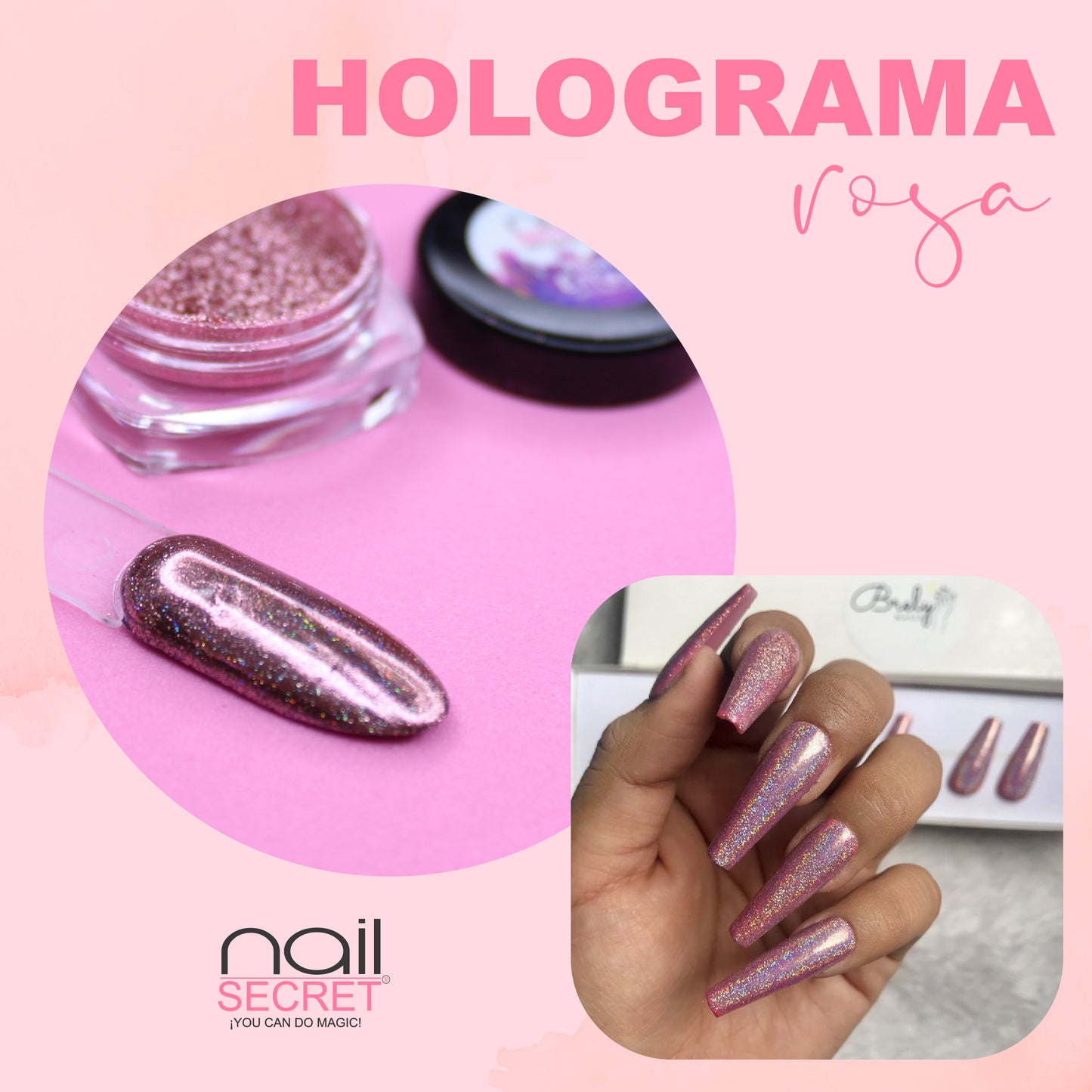 Holograma rosa