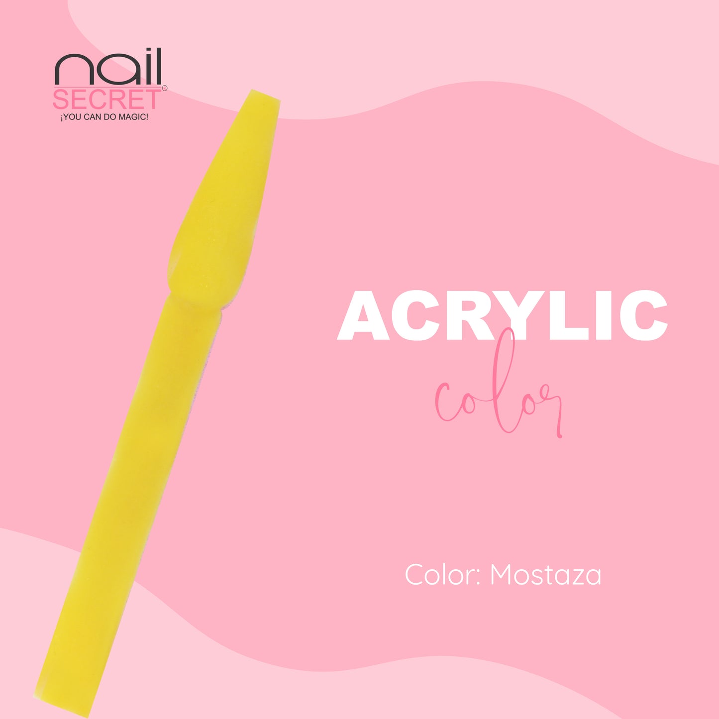 Acrílico de color MOSTAZA - Nailsecret