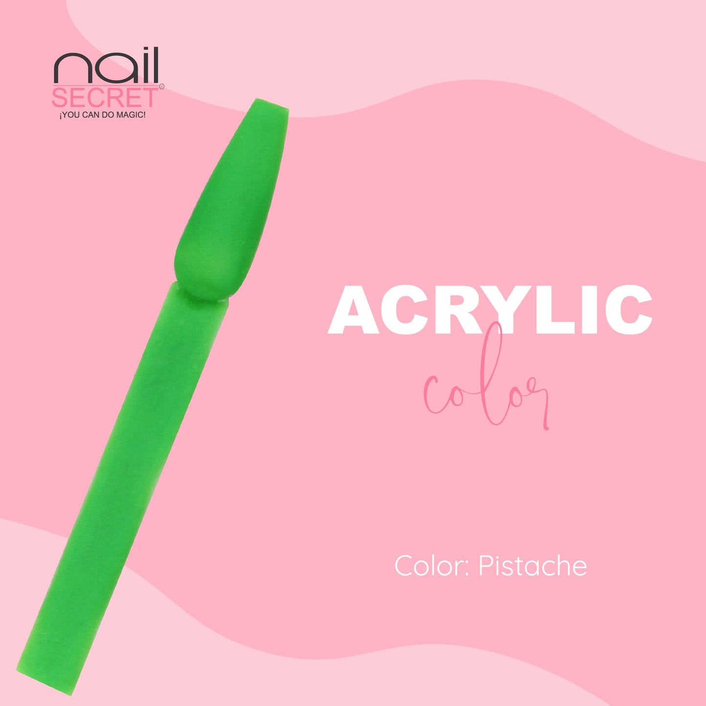 Acrílico de color PISTACHE - Nailsecret