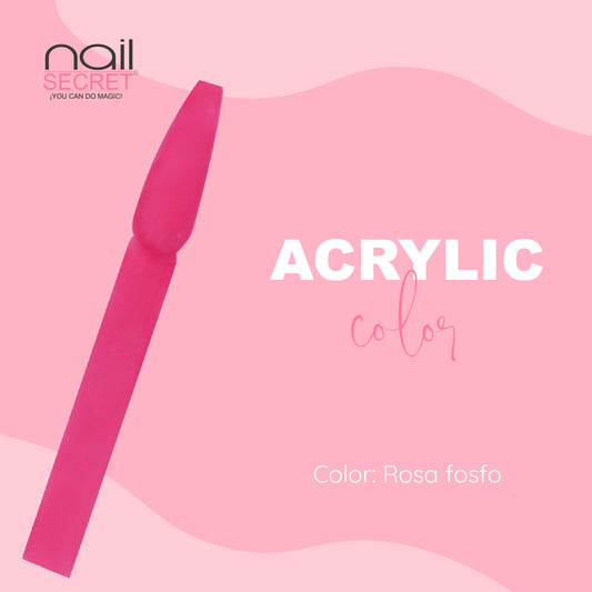 Acrílico de color ROSA FOSFO - Nailsecret