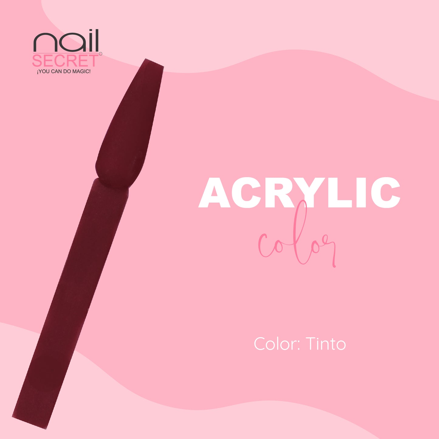 Acrílico de color TINTO - Nailsecret